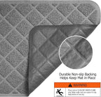 Conlun Cat Litter Mat Litter Trapping Mat, 40" x 28" Premium Durable PVC Grid Mesh with Scatter Control, Non-Slip, Less Waste Cat Litter Box Mat, Soft on Kitty’s Paws, Urine Waterproof