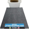 Drymate Cat Litter Box Mat, Litter Trapping Mat, Grey, 20x28 | Waterproof, Urine-Proof, Absorbent, Machine Washable, Soft on Paws, Contains Mess, Protects Floors, Kitten Supplies, USA Made