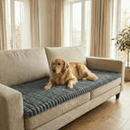 Non-Slip Sectional Couch Covers, Washable Pet Friendly Furniture Protector for Dogs Cats, Soft Thick Slipcover for L-Shaped Sofa (Sold by Piece, Not Set) (Dark Grey, 27.6"x70.5")