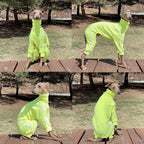D Doggy Star Italian Greyhound Clothes Stretchy Towel Sports Onesie Outfit Whippet for Dog Coat (S,TWL Neonyellow)