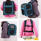 Apollo Walker Dog & Cat Carrier Backpack for 4-18lb Pets - Ventilated Safe Design with Padded Back Support, Breathable Mesh Pet Backpack for Hiking, Travel, Outdoor (Teal)