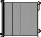 Spaceany Reinforced Retractable Baby Gate or Mesh Dog Gate,Easy to Use for Stairs, Doorways, Hallways, Indoor, Outdoor, Wide Pet Gate 33.5" Tall, Extends to 45" Wide, Black