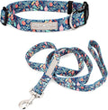 Lucky Love Dog - Adjustable Collar and Leash Set with Easy Click Buckle for Large Dogs, Durable, & Comfortable Collar for Male & Female Dogs, Puppies & Adult - Sweet Holiday Combo, Large