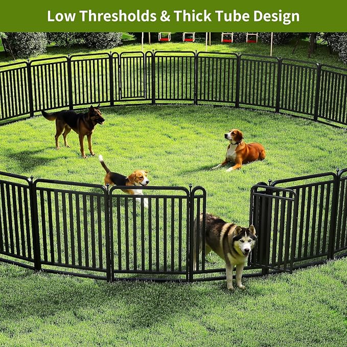 Heavy Duty Tube Dog Playpens,Dog playpen Outdoor for Large Dogs,Puppy Play Pen for Indoors,40" H 36 Panels