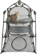 Catio Outdoor Cat Enclosure, Portable Play Tent, Multi Cat Use | Kitty katio style space for one or several felines, lets indoor companions enjoy time outside while staying secure at home