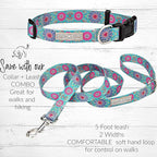 Lucky Love Dog - Adjustable Dog Collar with Easy Click Buckle for Medium, Durable, & Comfortable for Male & Female Dogs, Pet Collar for Puppies & Adult Dogs - Clara, Medium