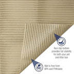 Fresh Kitty Durable XL Jumbo Foam Litter Mat – BPA and Phthalate Free, Water Resistant, Traps Litter from Box, Scatter Control, Easy Clean Mats 40"x25" (9027)