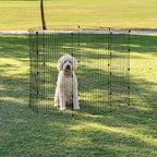 IRIS USA 48" 8-Panel Metal Pet Dog Puppy Playpen, Indoor/Outdoor Dog Fence, 58 x 58 x 48, Foldable, Customizable, Black