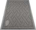 Pawkin Cat Litter Mat, Patented Design with Litter Lock Mesh, Extra Large, Durable, Easy to Clean, Soft, Fits Under Litter Box, Litter Free Floors, Gray